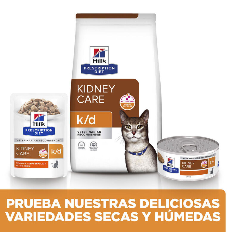 Hill's Prescription Diet Kidney Care k/d Pollo pienso para gatos, , large image number null